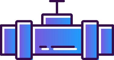 Rohr Gradient gefüllt Symbol vektor