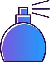 parfym flaska lutning fylld ikon vektor