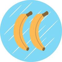 Bananen eben Blau Kreis Symbol vektor