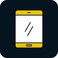 Smartphone-Glyphe zweifarbiges Symbol vektor