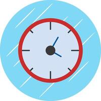 Uhr eben Blau Kreis Symbol vektor