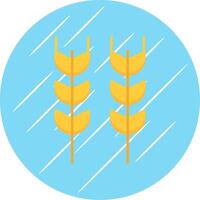 Weizen eben Blau Kreis Symbol vektor