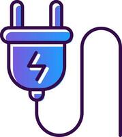 Stecker Gradient gefüllt Symbol vektor