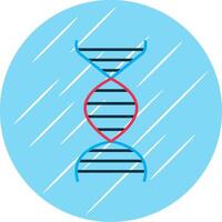 DNA eben Blau Kreis Symbol vektor