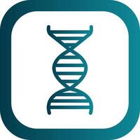 DNA Glyphe Gradient runden Ecke Symbol vektor