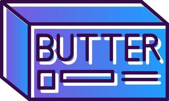 Butter Gradient gefüllt Symbol vektor