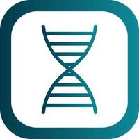 DNA Glyphe Gradient runden Ecke Symbol vektor