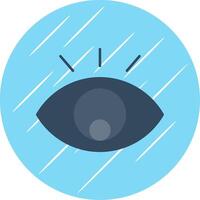 Auge eben Blau Kreis Symbol vektor