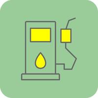 Pumpe gefüllt Gelb Symbol vektor
