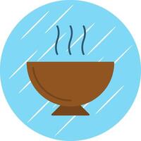 Suppe eben Blau Kreis Symbol vektor