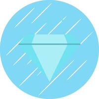 Diamant eben Blau Kreis Symbol vektor