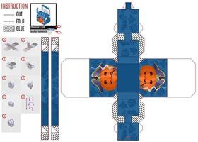 presentförpackning för helgen av halloween. montera mallen vektor