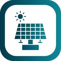 Solar- Panel Glyphe Gradient runden Ecke Symbol vektor