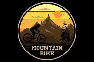 mountainbike design vintage retro vektor