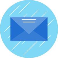 Mail eben Blau Kreis Symbol vektor