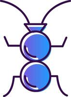 Formicidae Gradient gefüllt Symbol vektor