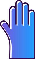 Reinigung Handschuhe Gradient gefüllt Symbol vektor