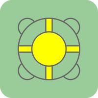 Boje gefüllt Gelb Symbol vektor