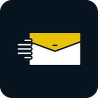 Mail-Glyphe zweifarbiges Symbol vektor