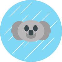 Koala eben Blau Kreis Symbol vektor