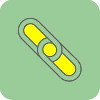 Backlink gefüllt Gelb Symbol vektor