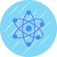 Wissenschaft eben Blau Kreis Symbol vektor