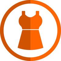Kleid Glyphe Orange Kreis Symbol vektor