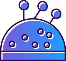 Stift Kissen Gradient gefüllt Symbol vektor