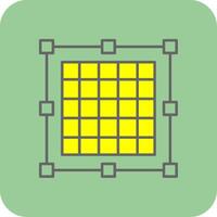 Gitter gefüllt Gelb Symbol vektor