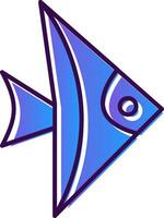 Fisch Gradient gefüllt Symbol vektor