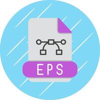 eps eben Blau Kreis Symbol vektor