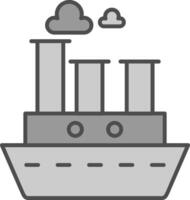 Dampfschiff Stutfohlen Symbol vektor