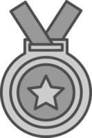 medalj fylla ikon vektor