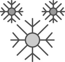 snöflinga fylla ikon vektor