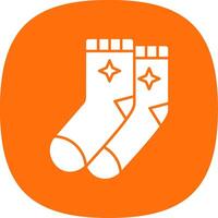 Socken Linie zweifarbiges Symbol vektor