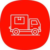 LKW Linie Kurve Symbol vektor