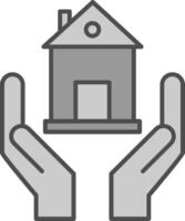 Zuhause und Pflege Stutfohlen Symbol vektor