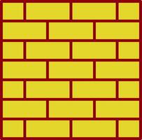 Brickwall-Linie zweifarbiges Symbol vektor