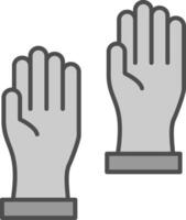 Handschuhe Stutfohlen Symbol vektor