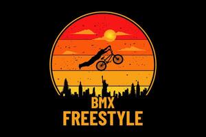 cykel freestyle design vintage retro vektor