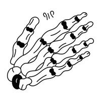 modisch anatomisch Hand vektor