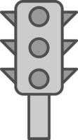 der Verkehr Steuerung Stutfohlen Symbol vektor