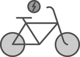 elektrisk cykel fylla ikon vektor