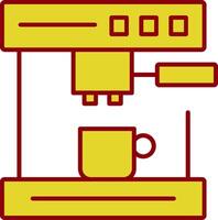 Kaffee Maschine Linie zwei Farbe Symbol vektor