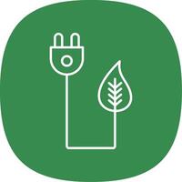 bio Energie Linie Kurve Symbol vektor