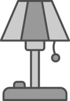 Fußboden Lampe Stutfohlen Symbol vektor