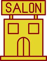 Salon Linie Kreis Symbol vektor