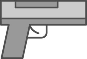 pistol fylla ikon vektor