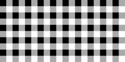 svart vit tartan sömlös mönster vektor
