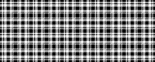 schwarz Weiß Tartan nahtlos Muster vektor